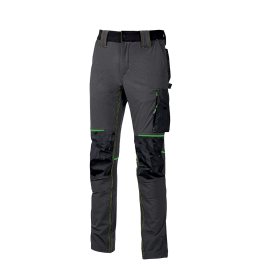 U-Power Atom Performance 4 Way Stretch Durable Trousers Asphalt Grey and Green PE145RL